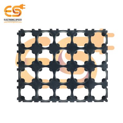 4X5 Cell 18650 Lithium Batteries Spacer Hard Plastic Holder (102 x 82 mm) Pack of 10